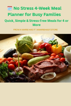 4-Week Meal Planner for Busy Families